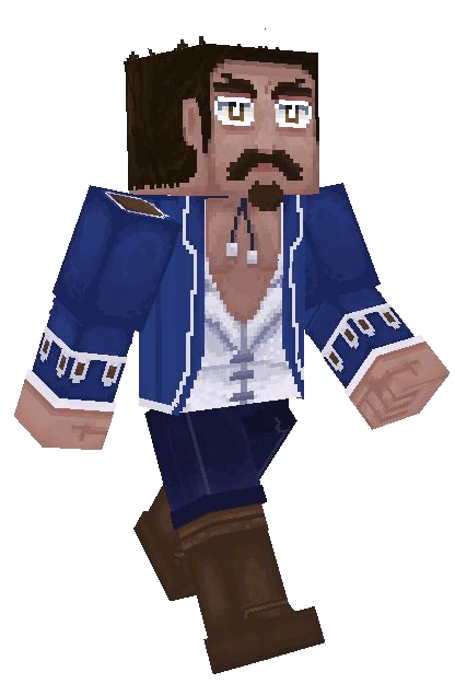 Modèle 3D d'un personnage, le capitaine Olav